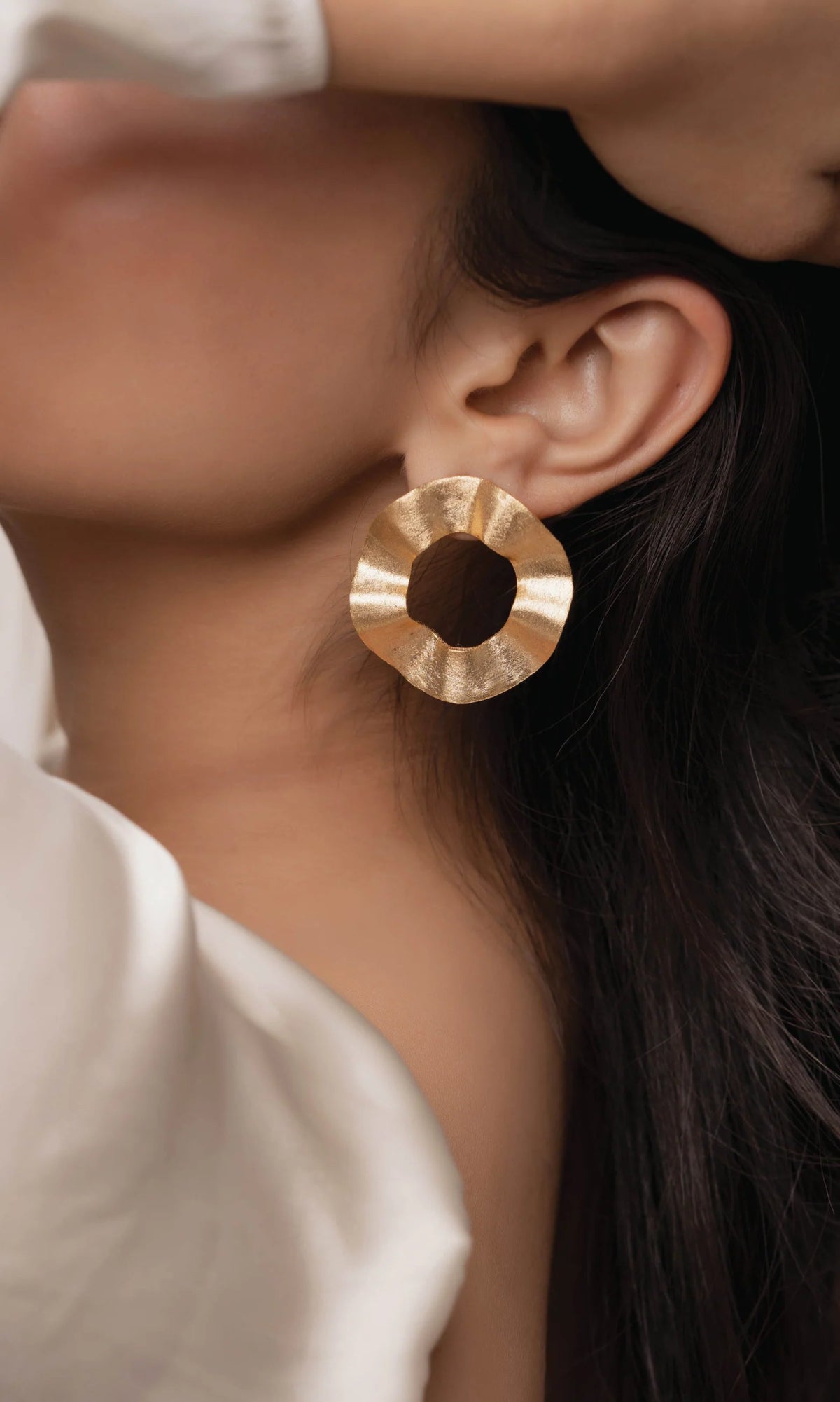 Anse Earrings in Gold & Silver - IndigOz