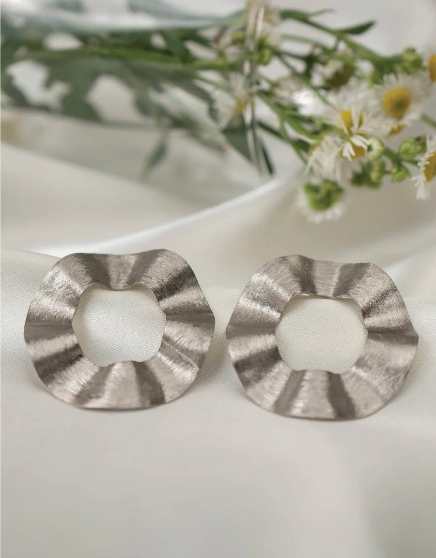 Anse Earrings in Gold & Silver - IndigOz
