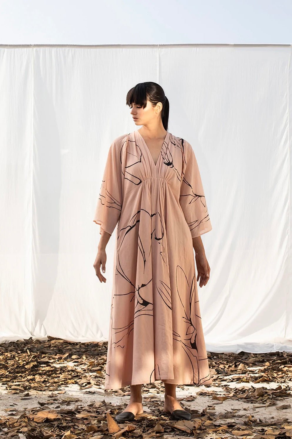 Darling Buds of May Maxi Dress in Blush Pink - IndigOz