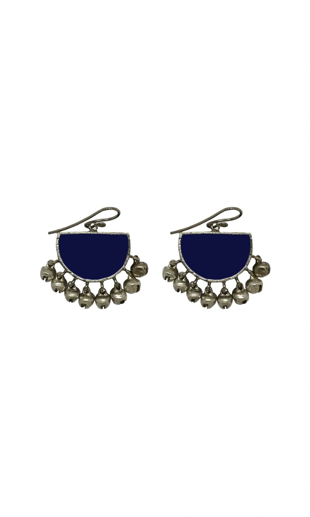 Half Moon Ghunghroo Earrings - IndigOz
