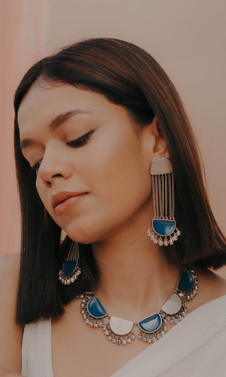 Half Moon Ghunghroo Necklace - IndigOz