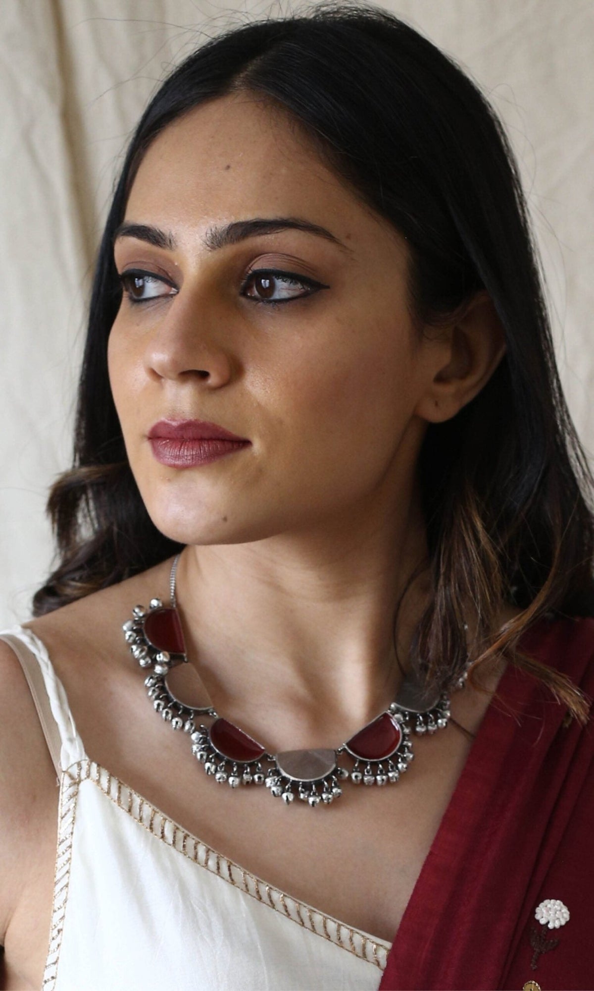 Half Moon Ghunghroo Necklace - IndigOz