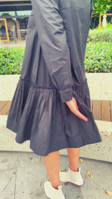 Divine Light Black Mini Dress