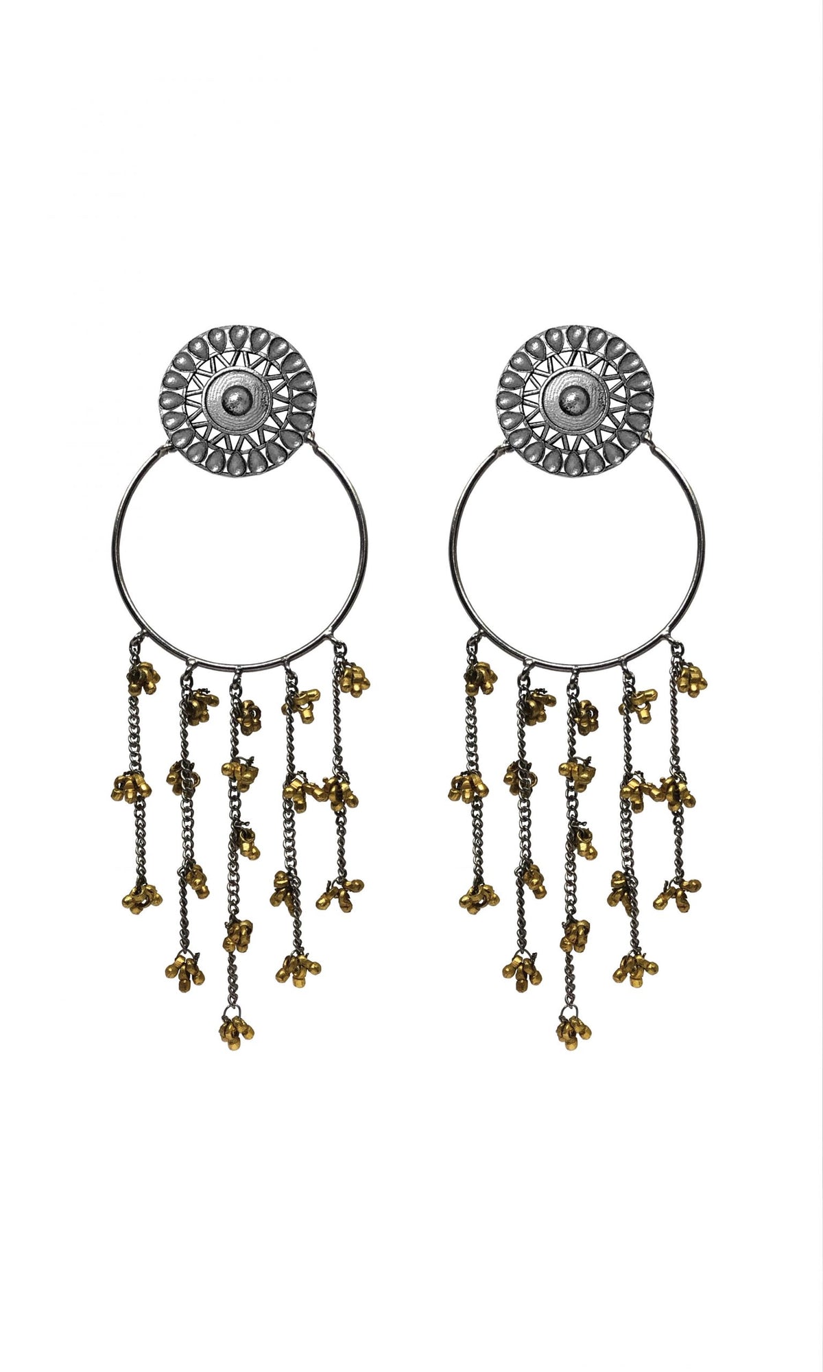 Mandala Tassel Earrings