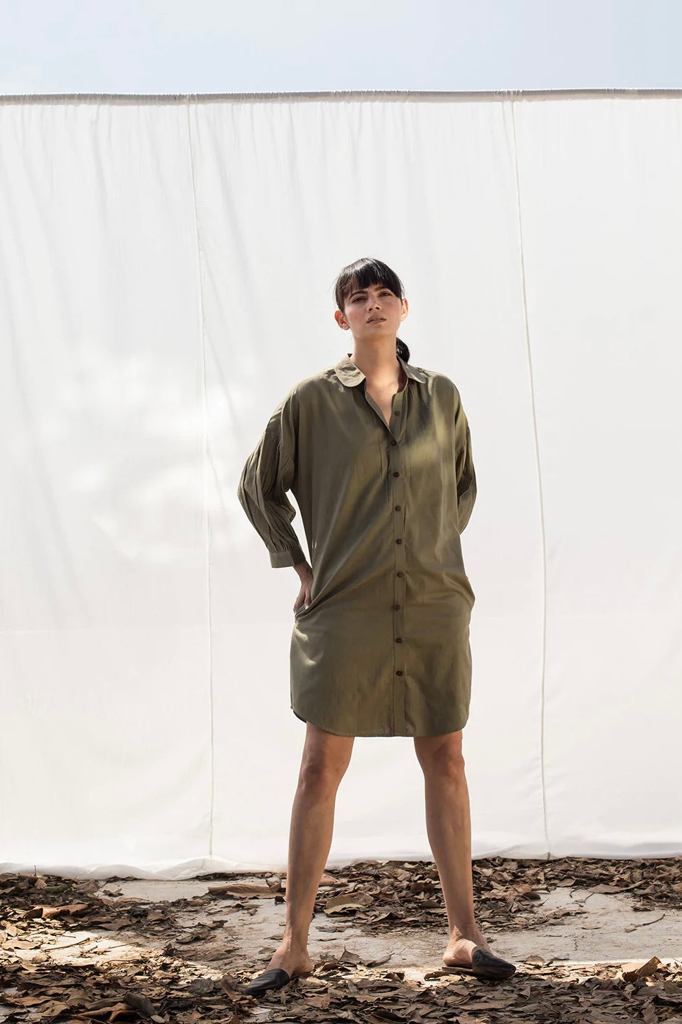 Riding Shotgun Shirt Dress