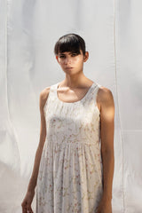 Salt of Earth Sleeveless White Summer Midi Dress