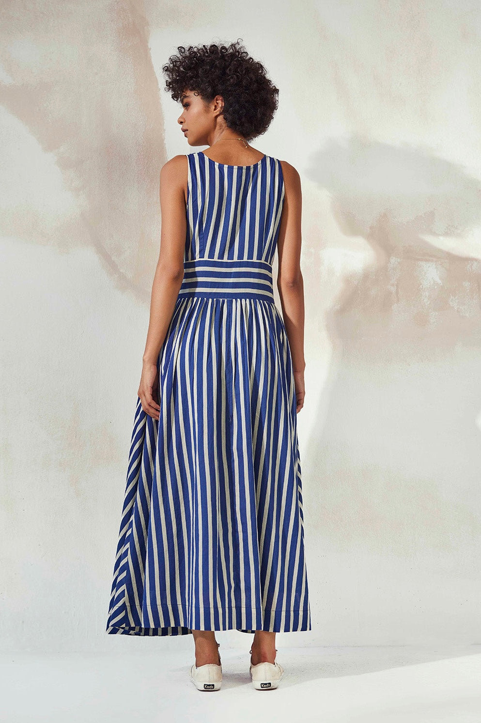 Lighthouse Striped Sleeveless Maxi Dress