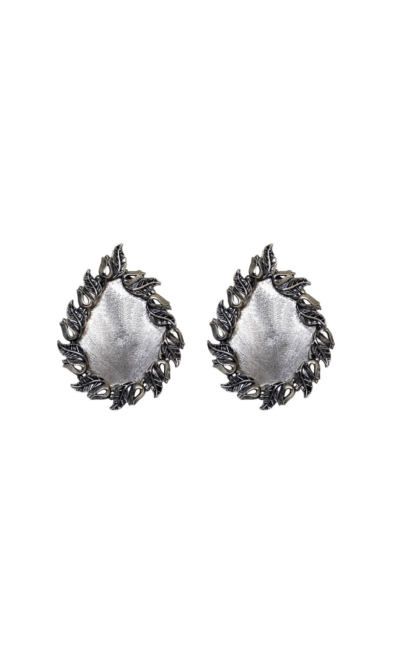 Vintage Carved Studs in Gold & Silver