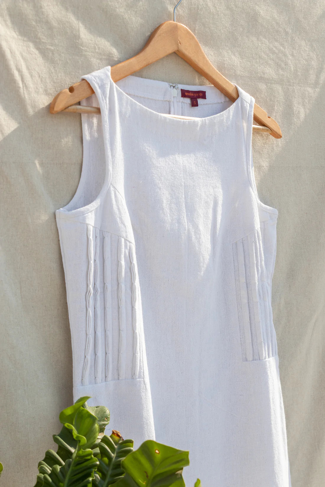 Shift Dress With Bubble Tucks