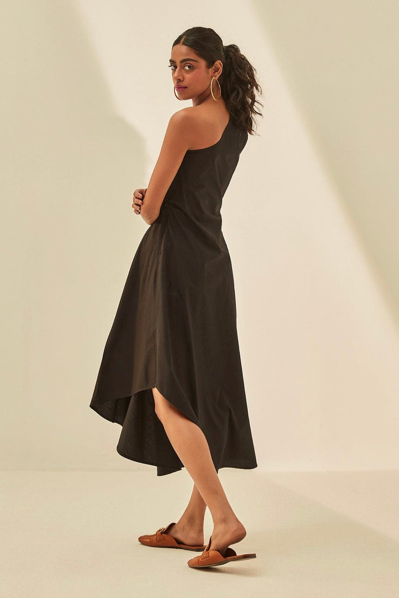 Midnight Luxe Off-shoulder Dress