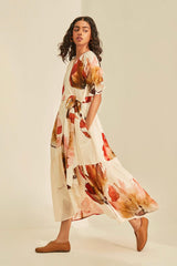 Wild Poppy Wrap Midi