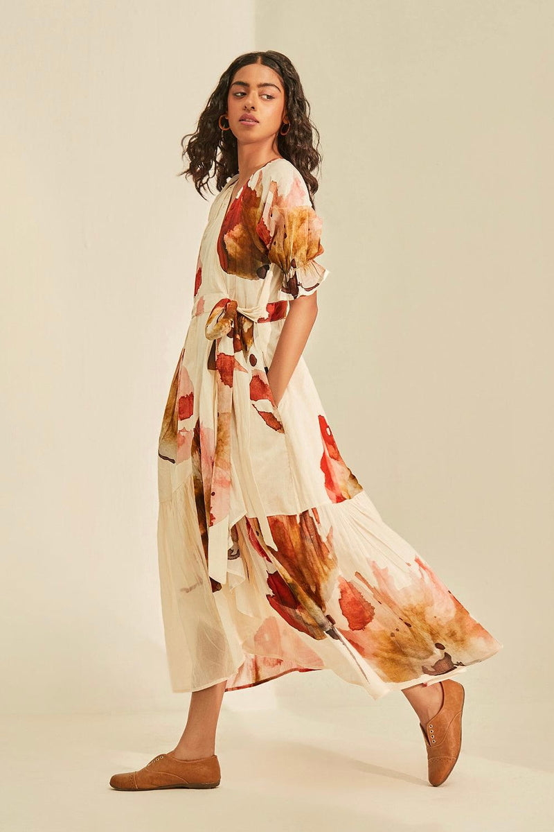 Wild Poppy Wrap Midi