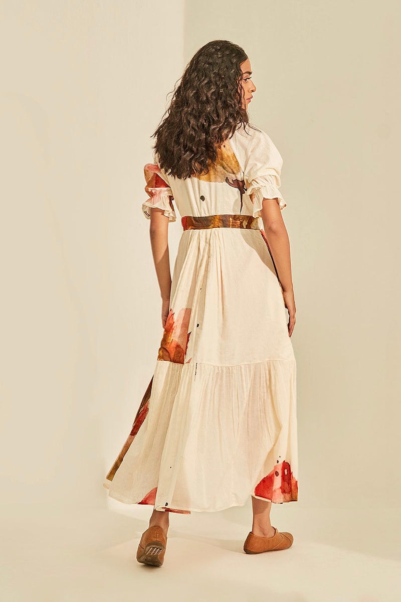 Wild Poppy Wrap Midi