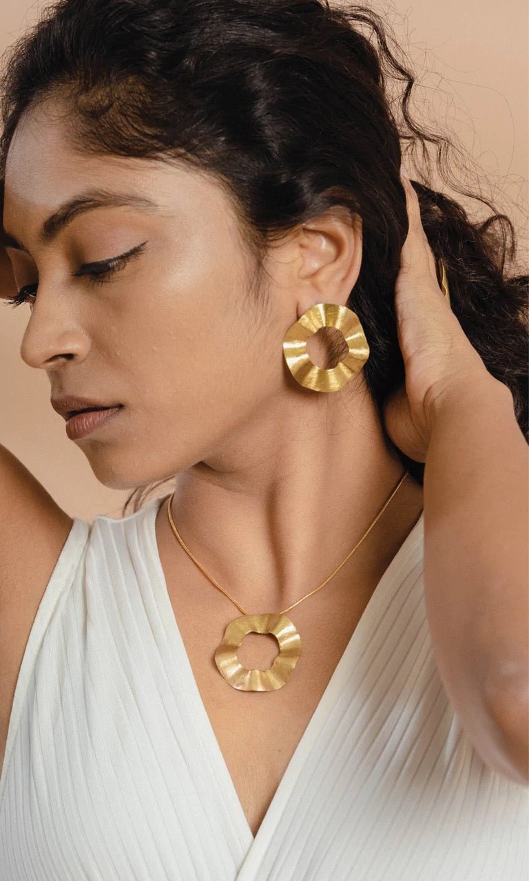 Anse Earrings in Gold & Silver - IndigOz