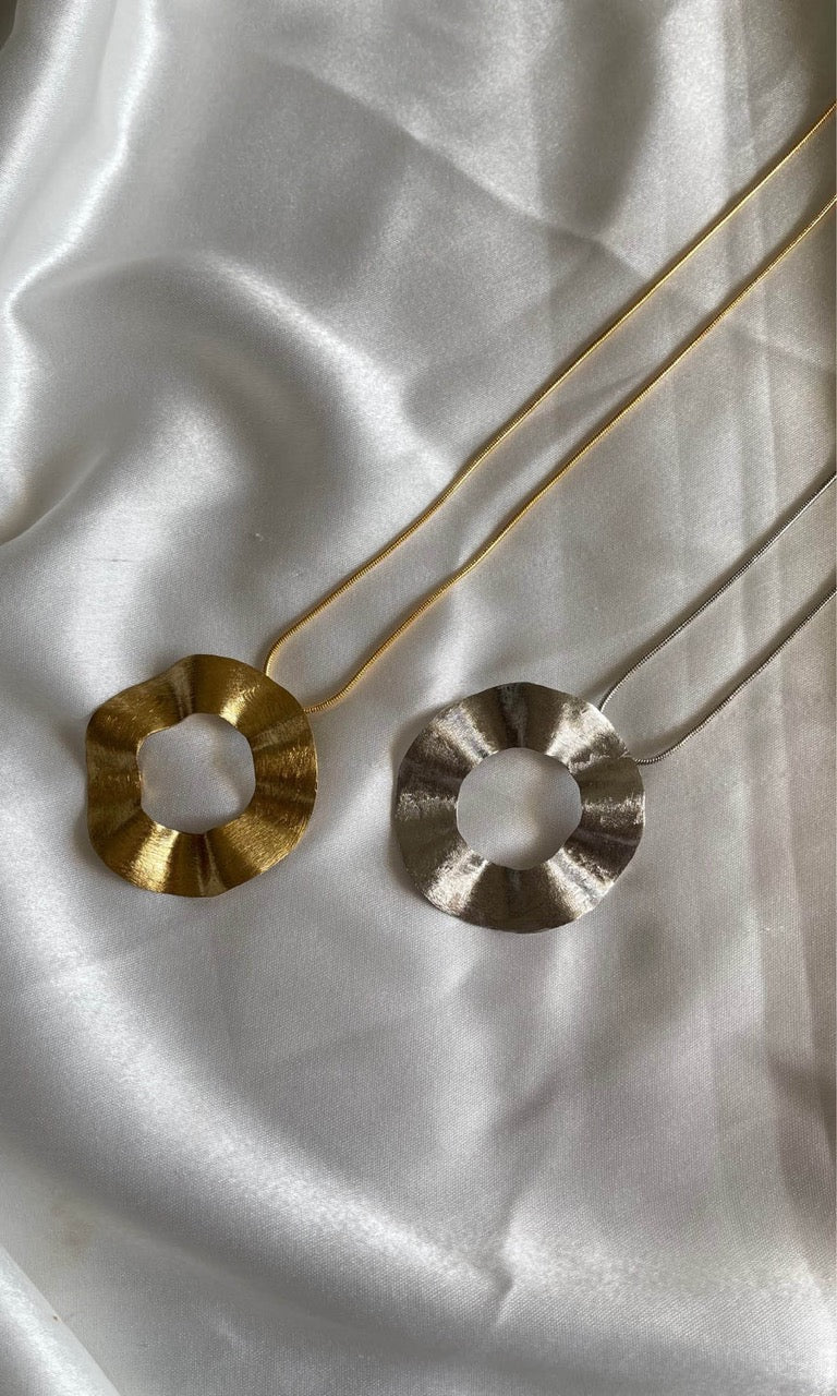 Anse Pendant in Gold & Silver - IndigOz