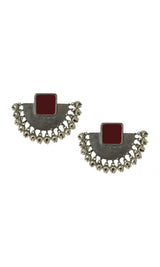 Classic Ghunghroo Half Moon Earrings - IndigOz