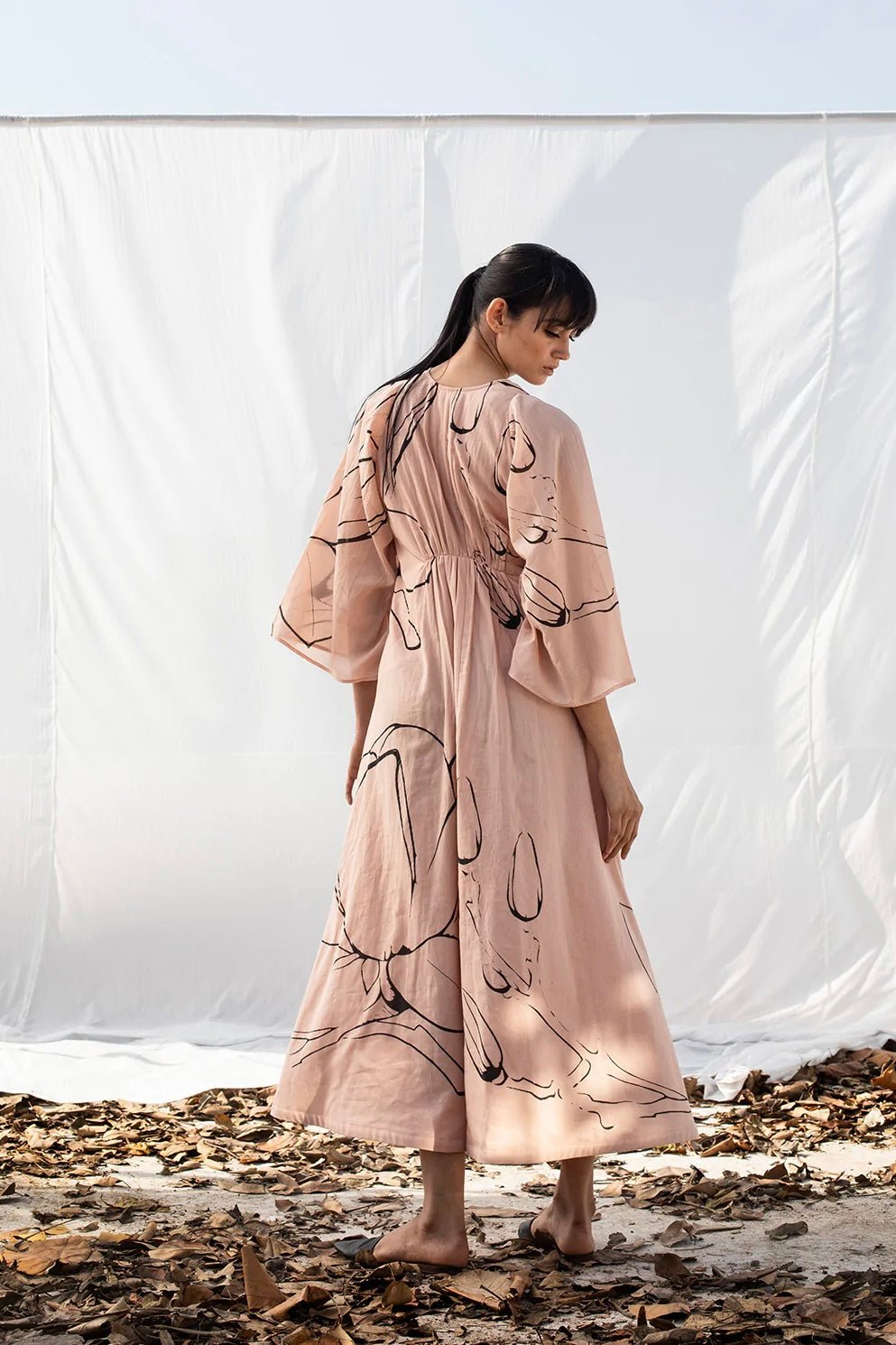 Darling Buds of May Maxi Dress in Blush Pink - IndigOz