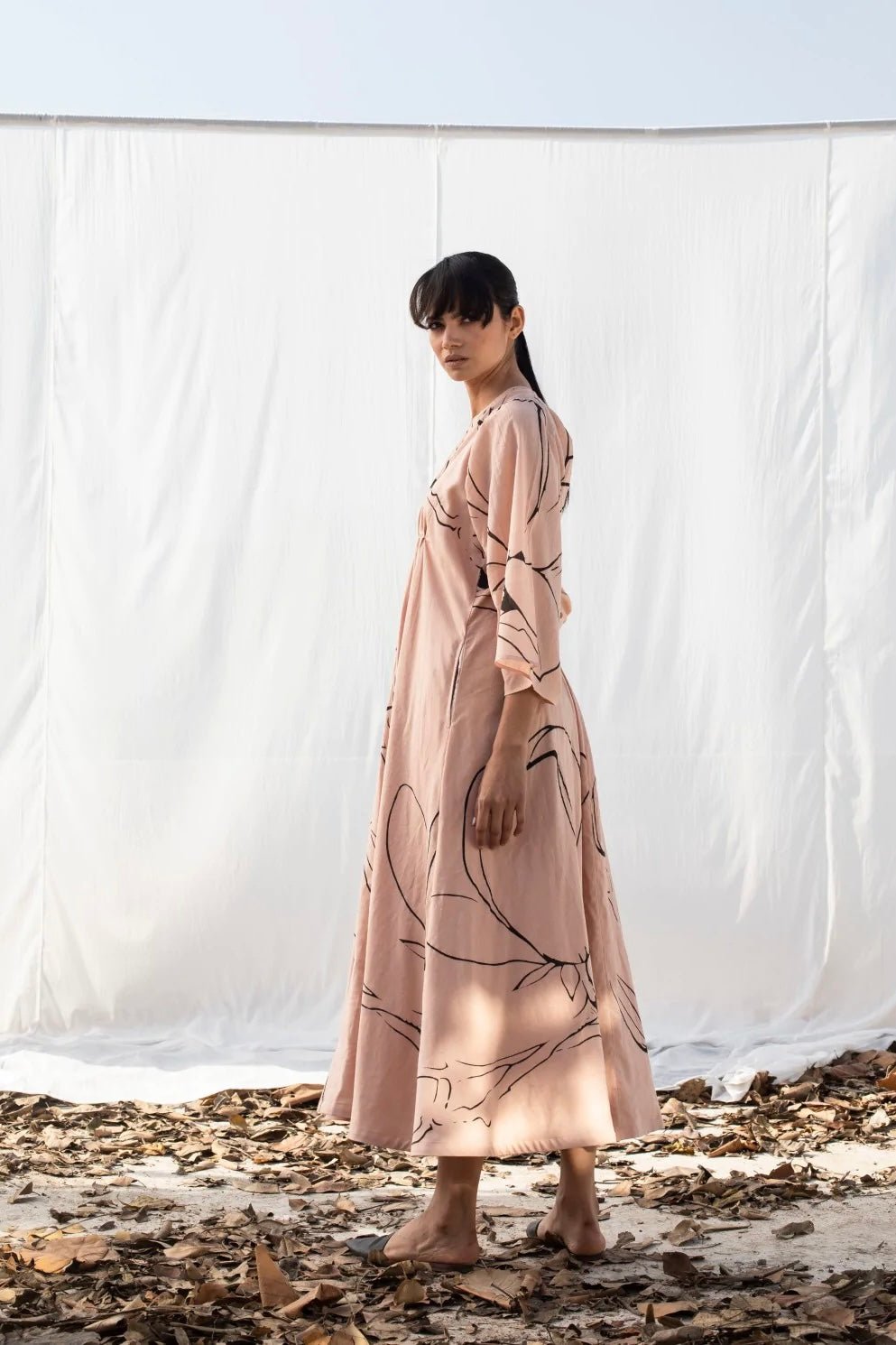 Darling Buds of May Maxi Dress in Blush Pink - IndigOz