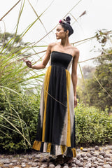 Firefly Maxi Dress - Shibori Dyed - IndigOz