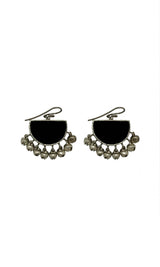 Half Moon Ghunghroo Earrings - IndigOz