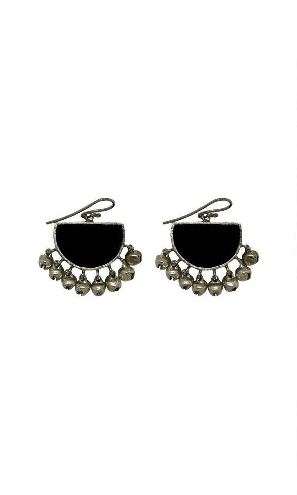 Half Moon Ghunghroo Earrings - IndigOz