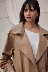 Heart Wood Trench Coat - IndigOz