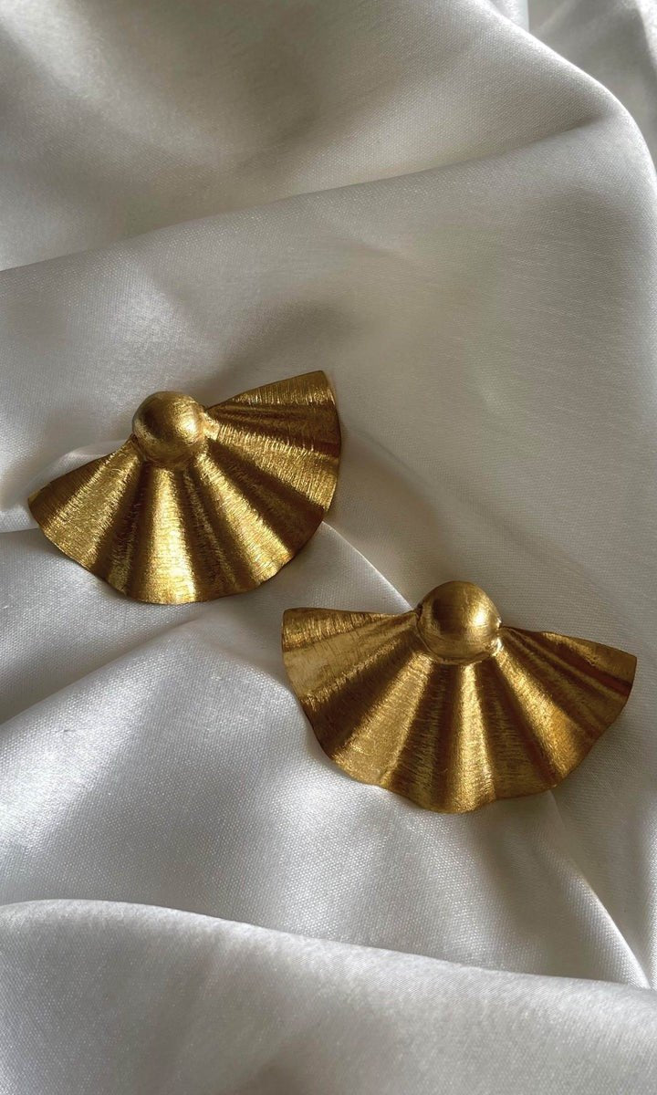 Indus Earrings in Gold & Silver - IndigOz