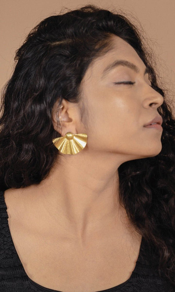 Indus Earrings in Gold & Silver - IndigOz