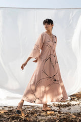 Darling Buds of May Maxi Dress in Blush Pink