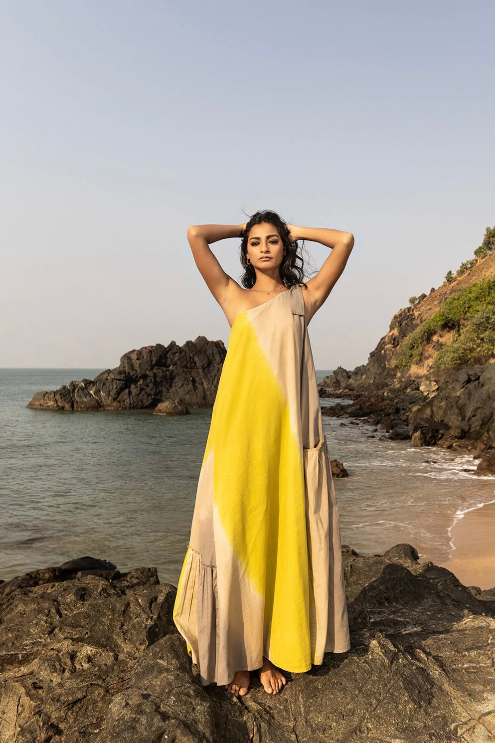 Ripple Mud Maxi Dress - Shibori Dyed