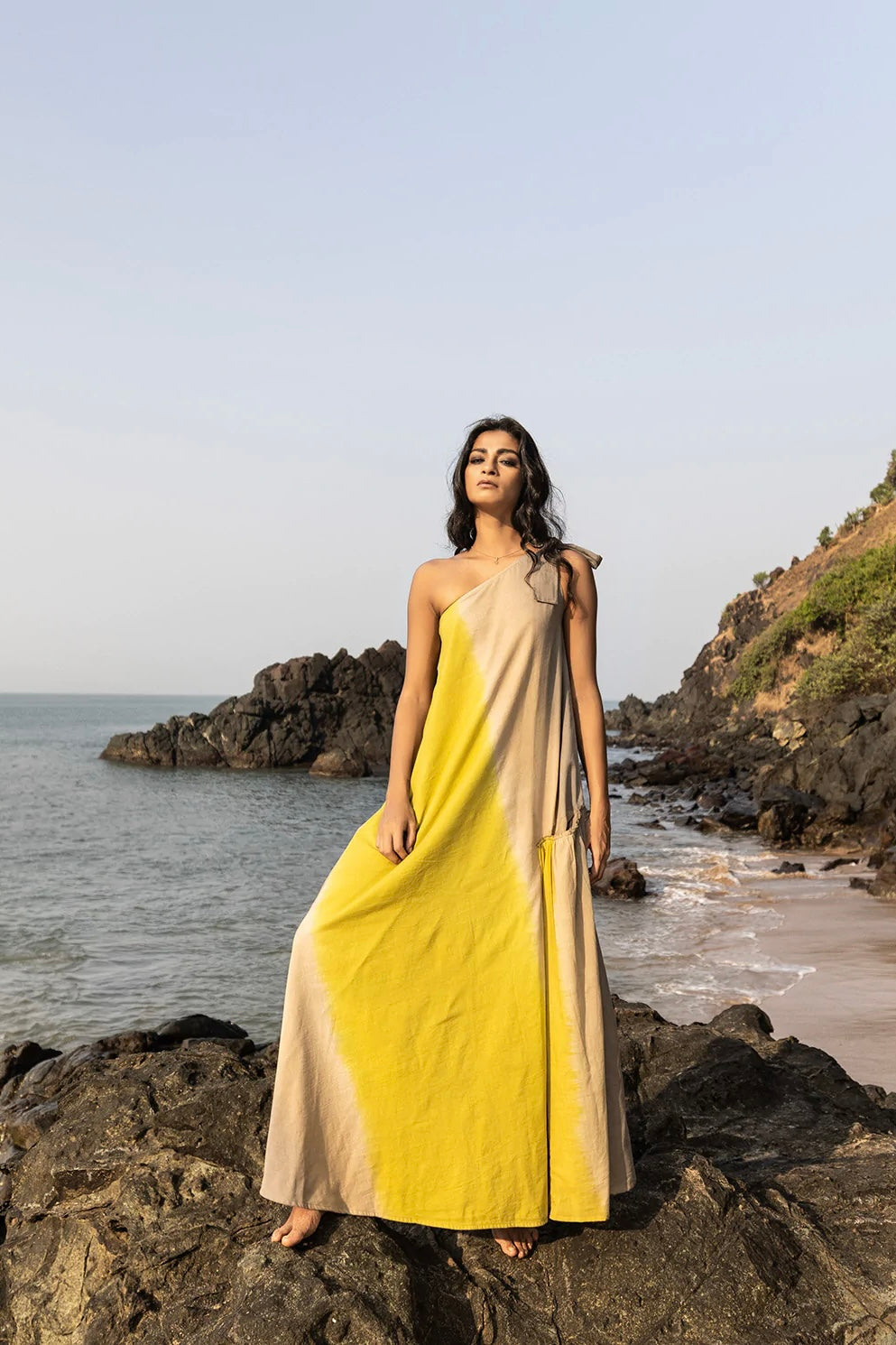 Ripple Mud Maxi Dress - Shibori Dyed