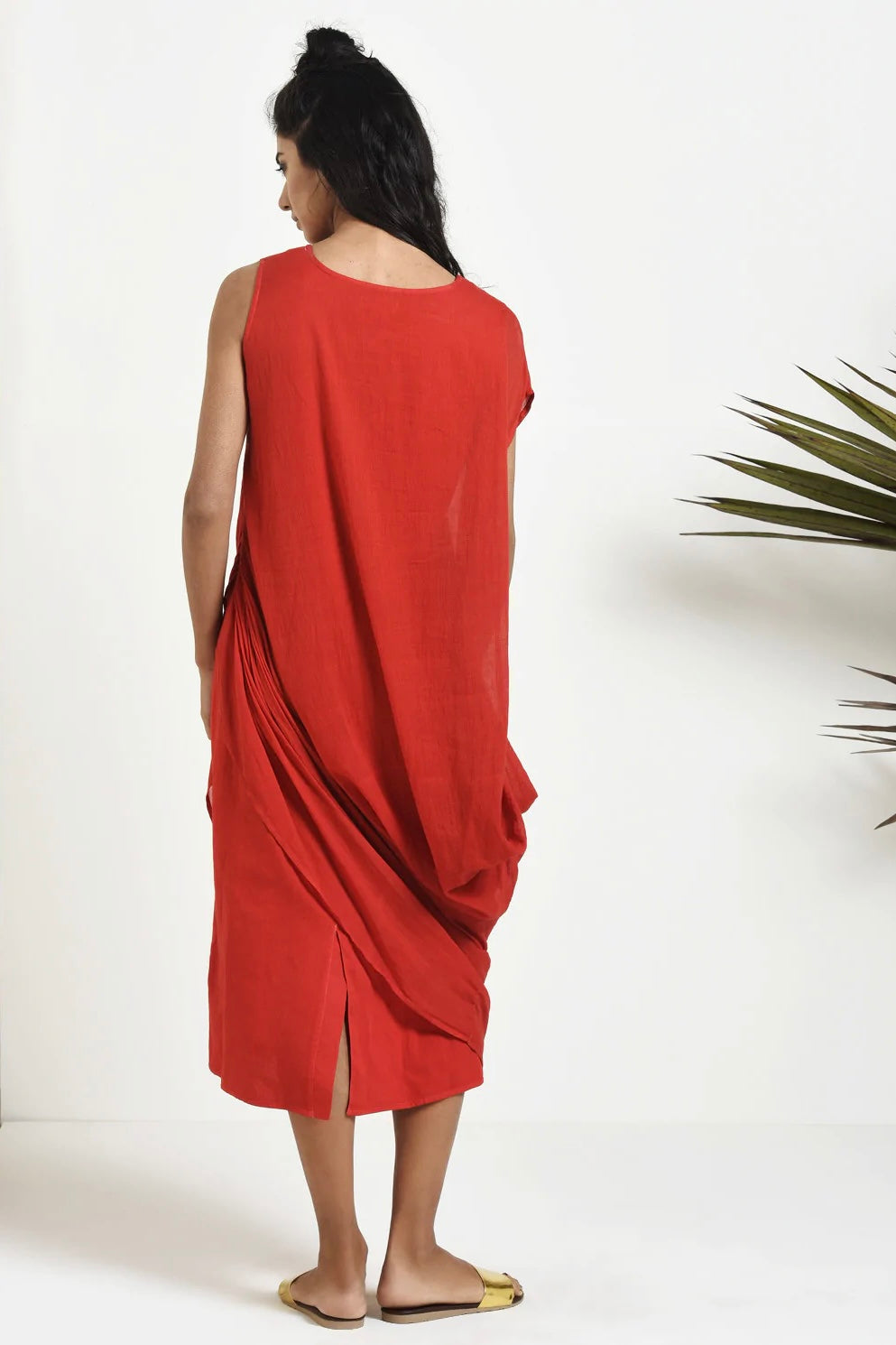 Stole Mama's Lipstick Midi Dress in Red