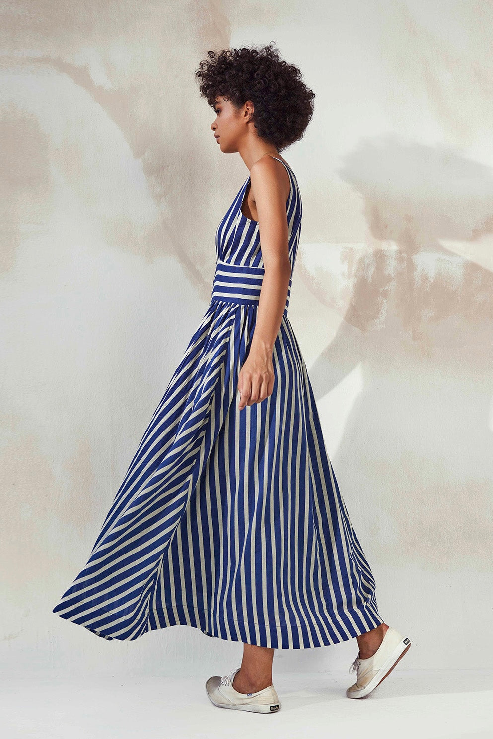 Lighthouse Striped Sleeveless Maxi Dress