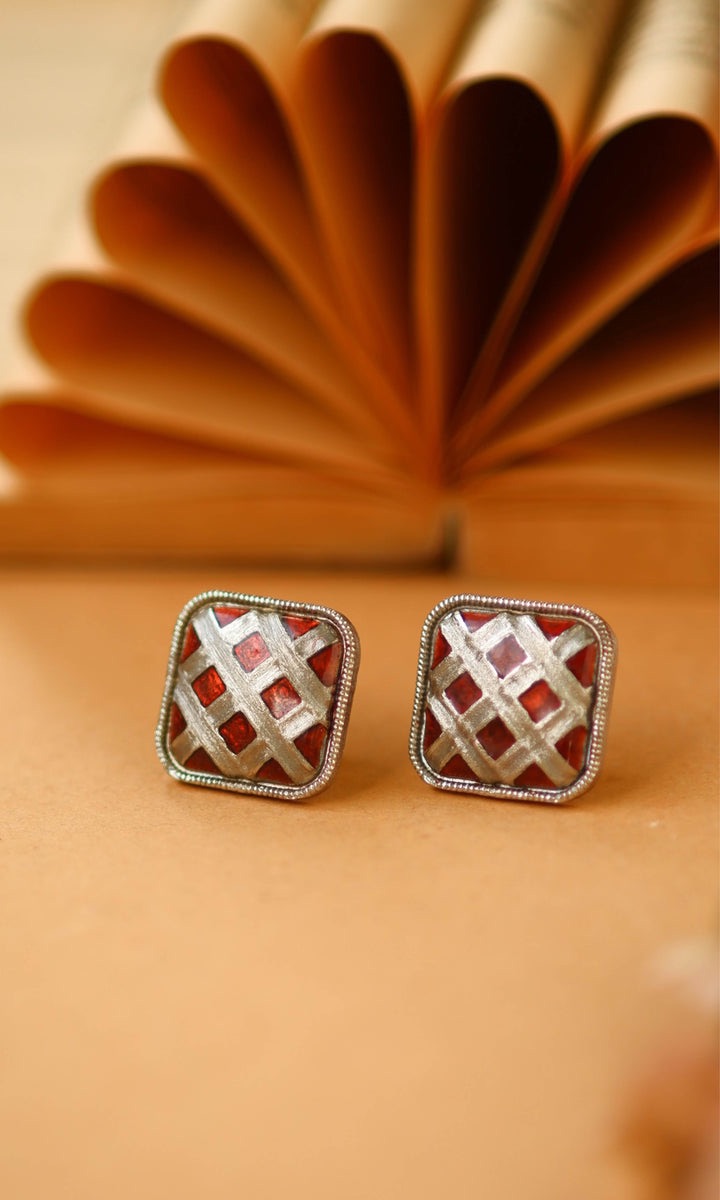 Roop Silver Stud Earring