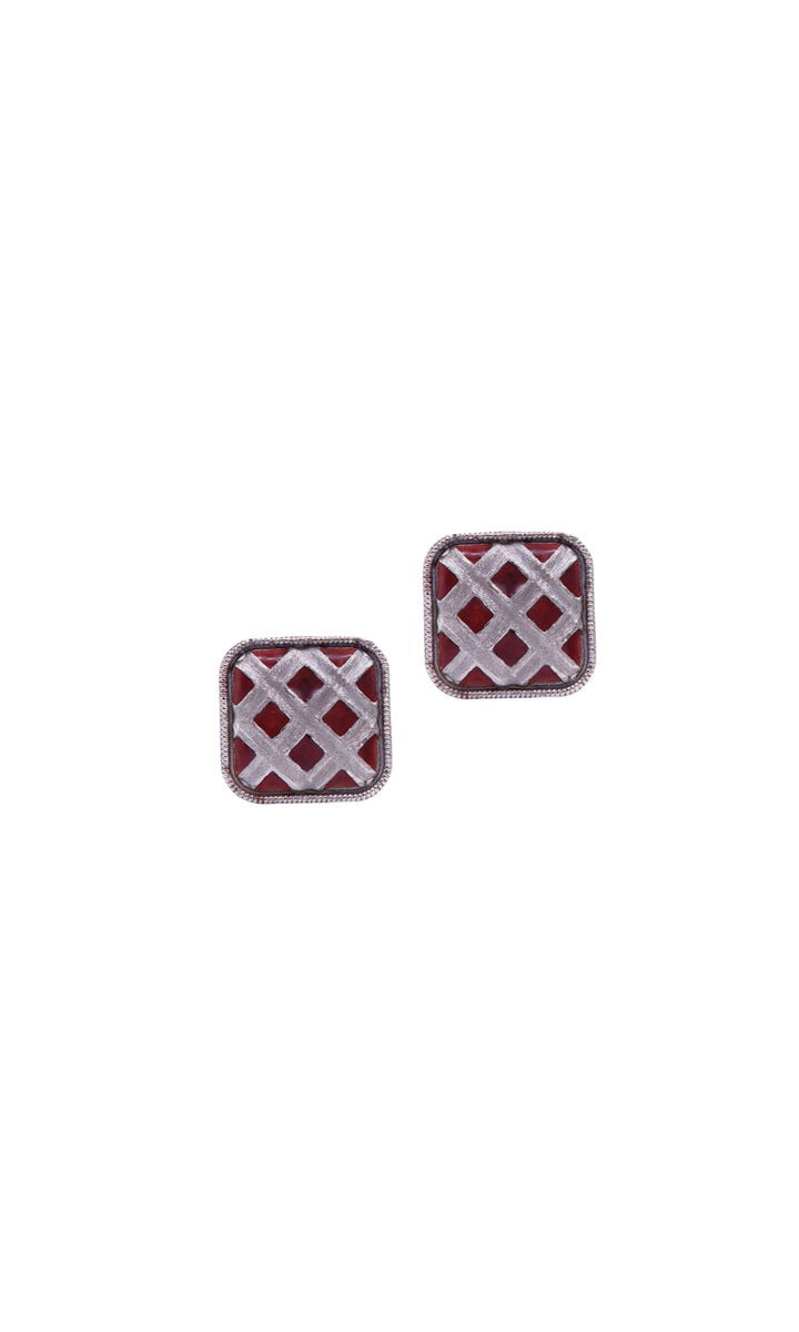 Roop Silver Stud Earring
