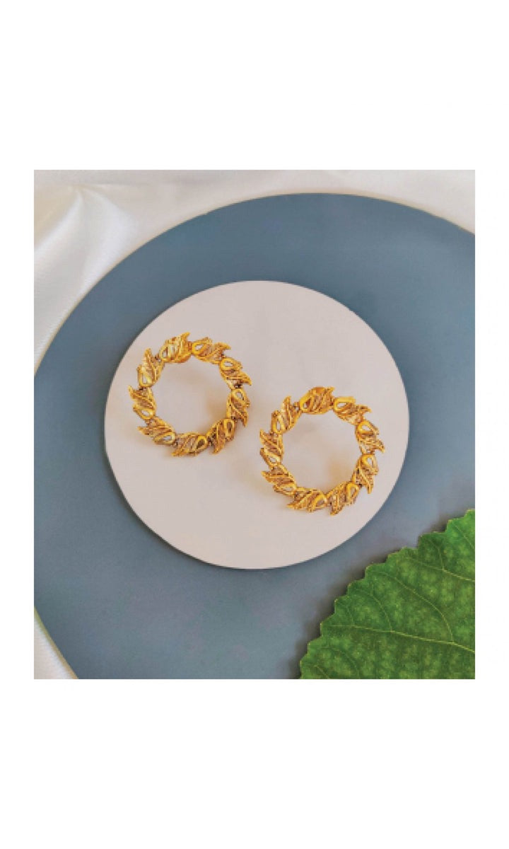 Vintage Carved Hoops in Gold & Silver