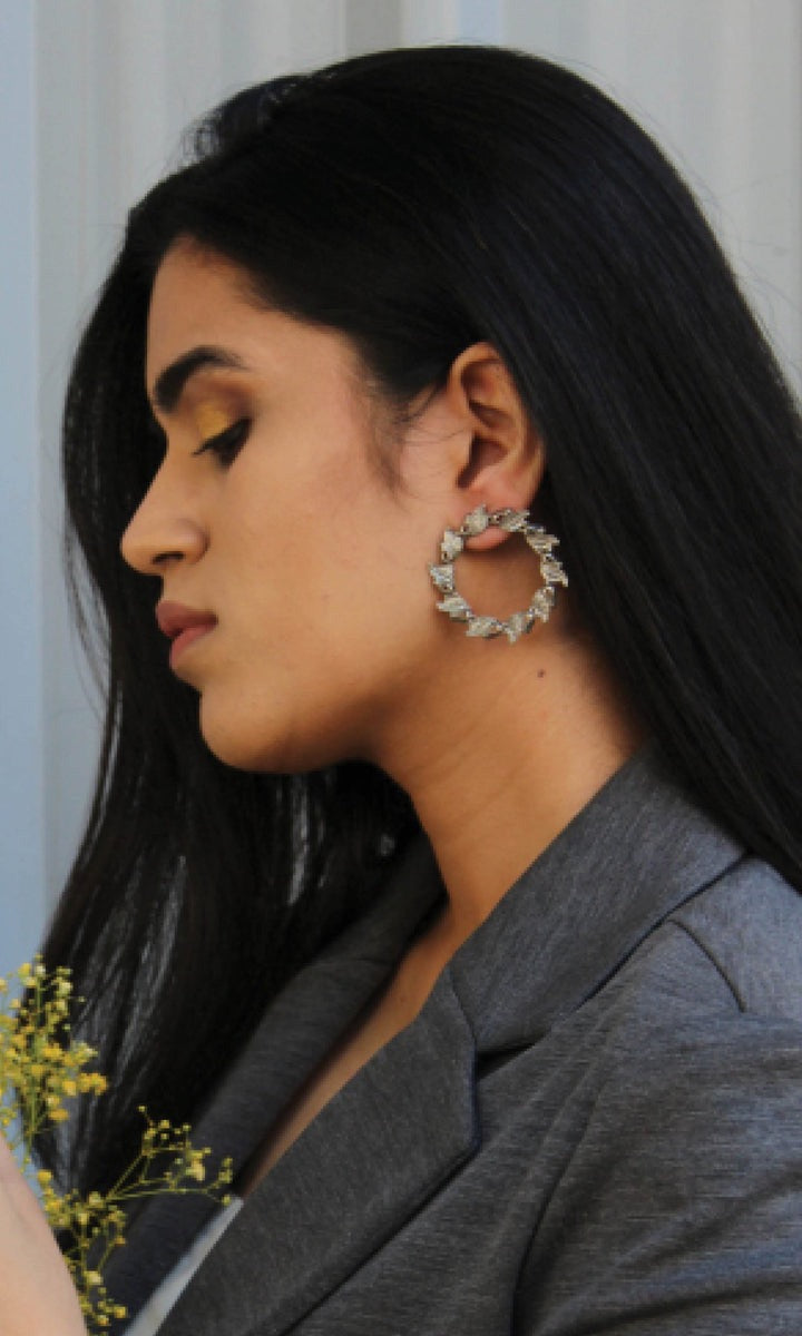 Vintage Carved Hoops in Gold & Silver