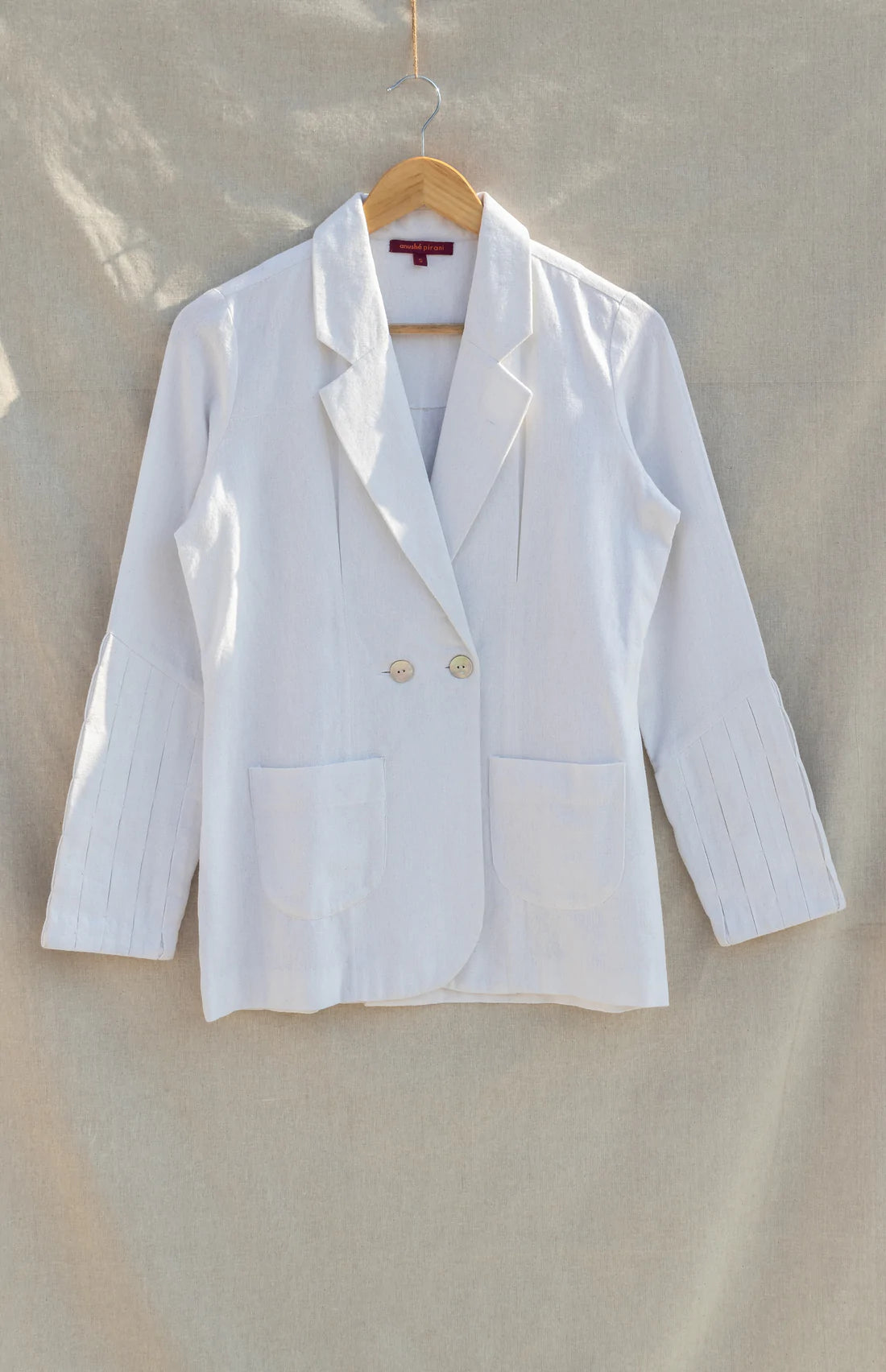 Jacket With Box Pleat Cuffs